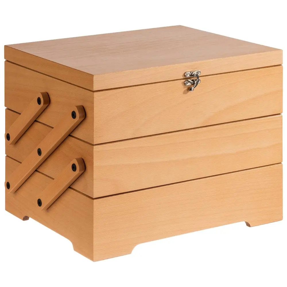 Nido Buffet Madera Natural 3 Compartimentos 36X29X28 Cm.