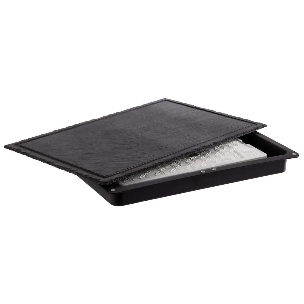 Expositor buffet refrigerado negro 58x38x6,5 cm