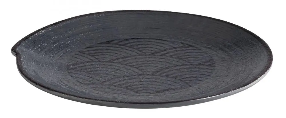 Plato llano melamina Dark Wave 22 cm