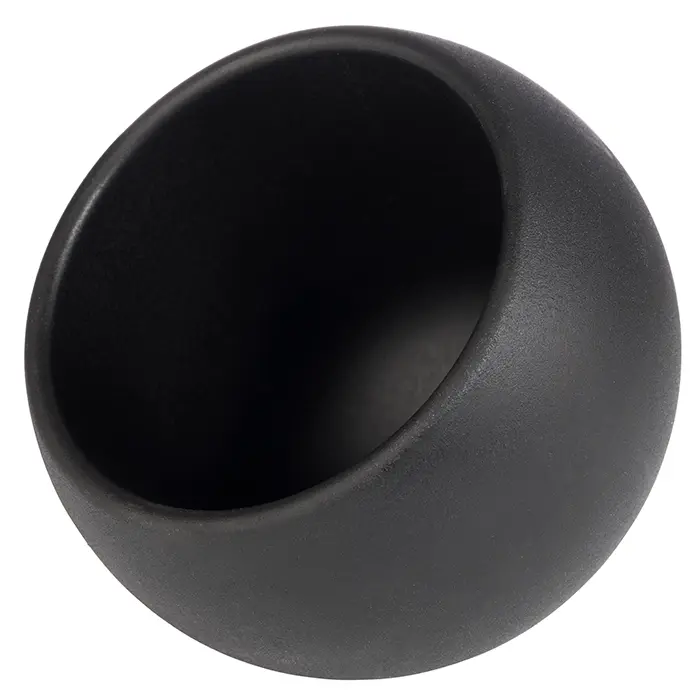 Bol Moon melamina negro 6 piezas 8x7,5 cm