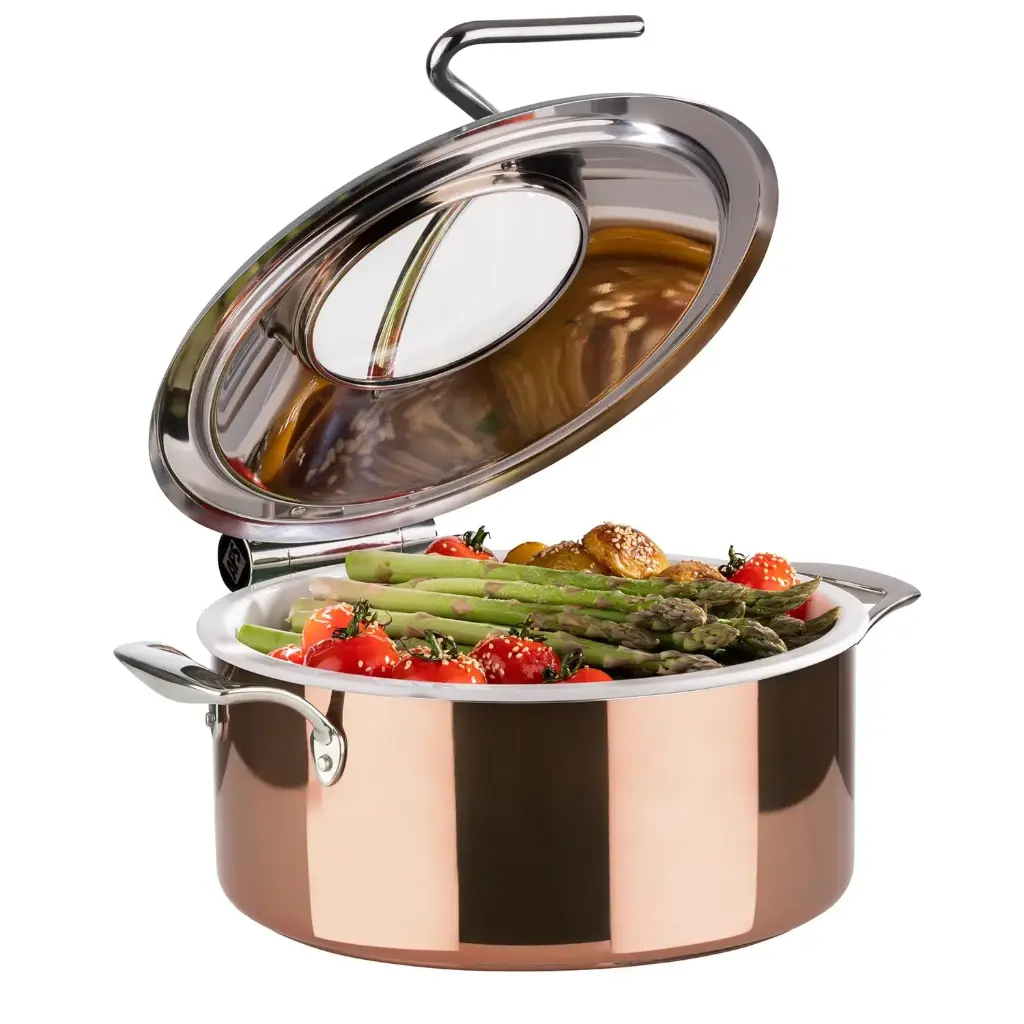 Chafing dish cobre 30,5x17,5 cm