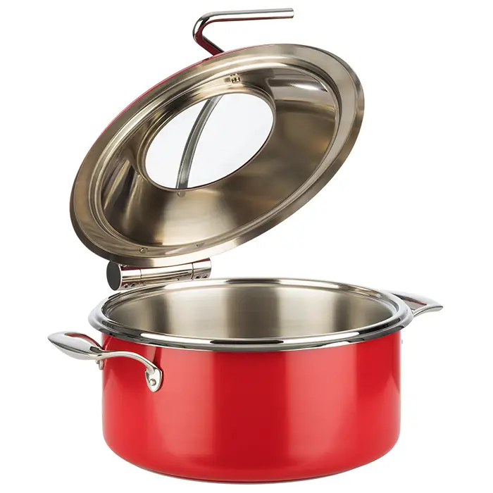 Chafing Dish Rojo 30,5X17,5 Cm.
