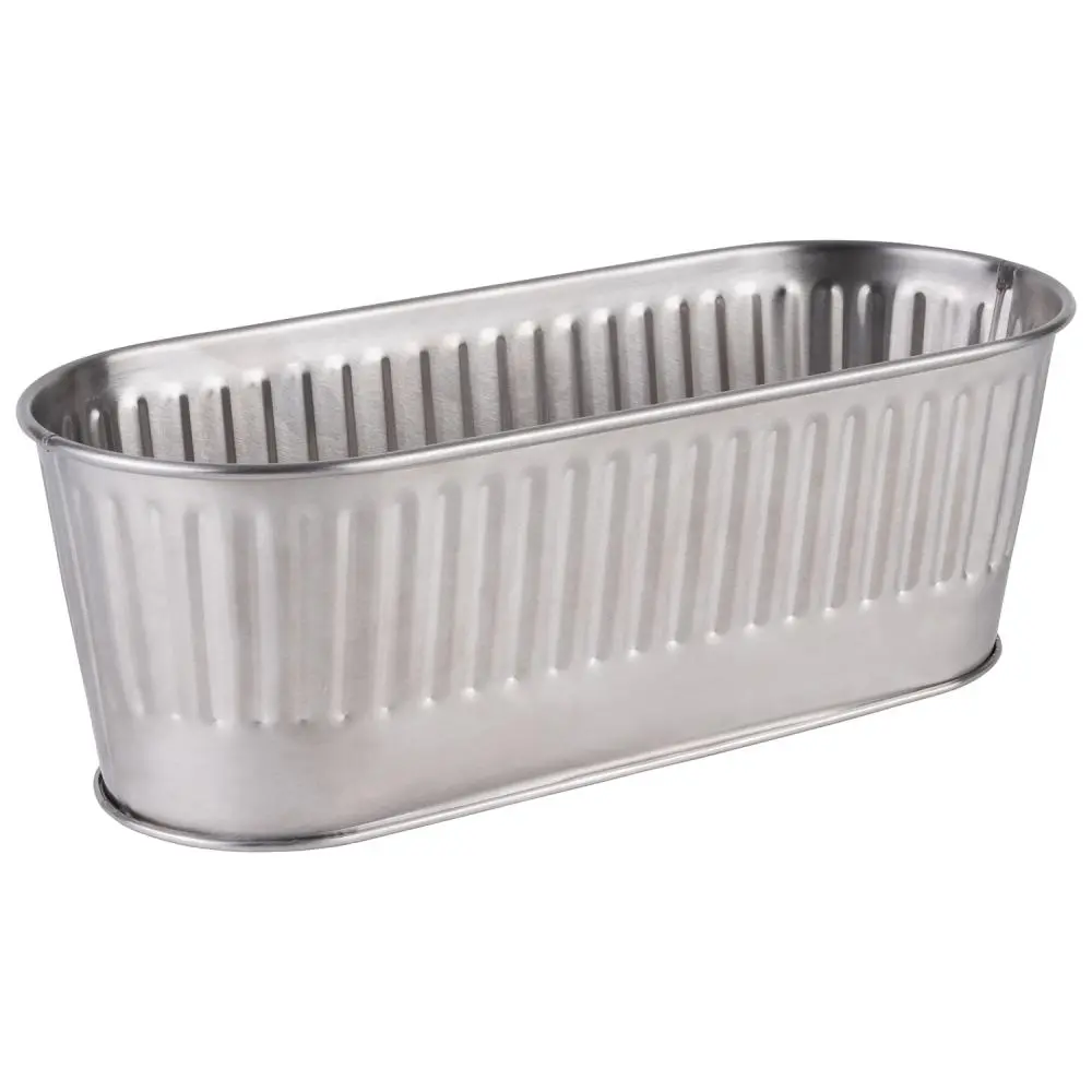 Dispensador cubiertos de acero inoxidable mate 29,5x12x10 cm