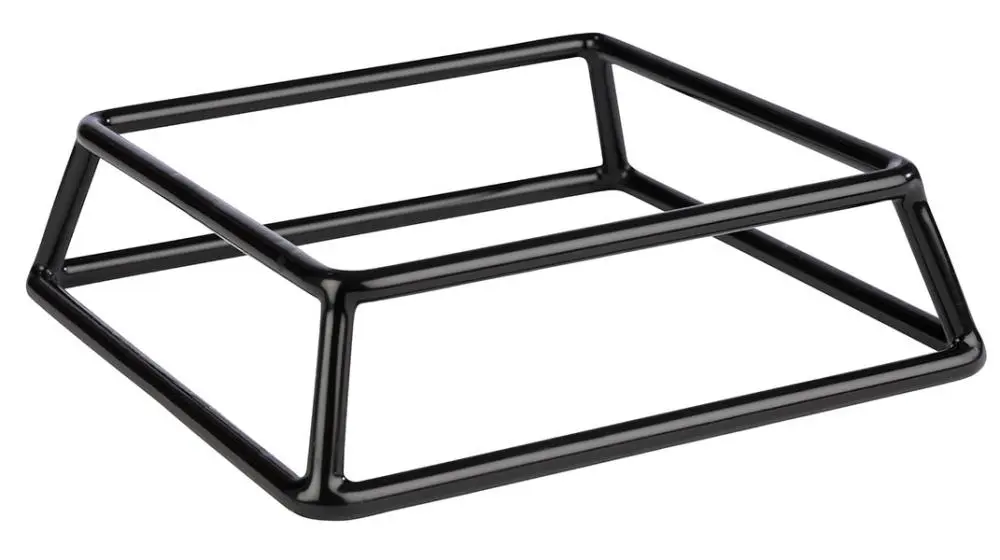 Pedestal buffet negro 18x18x5 cm