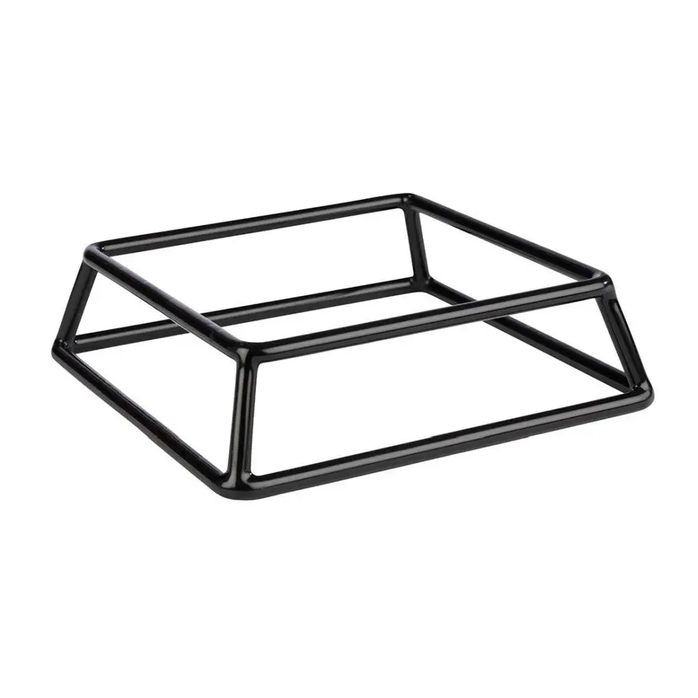 Pedestal buffet negro 18x18x8 cm