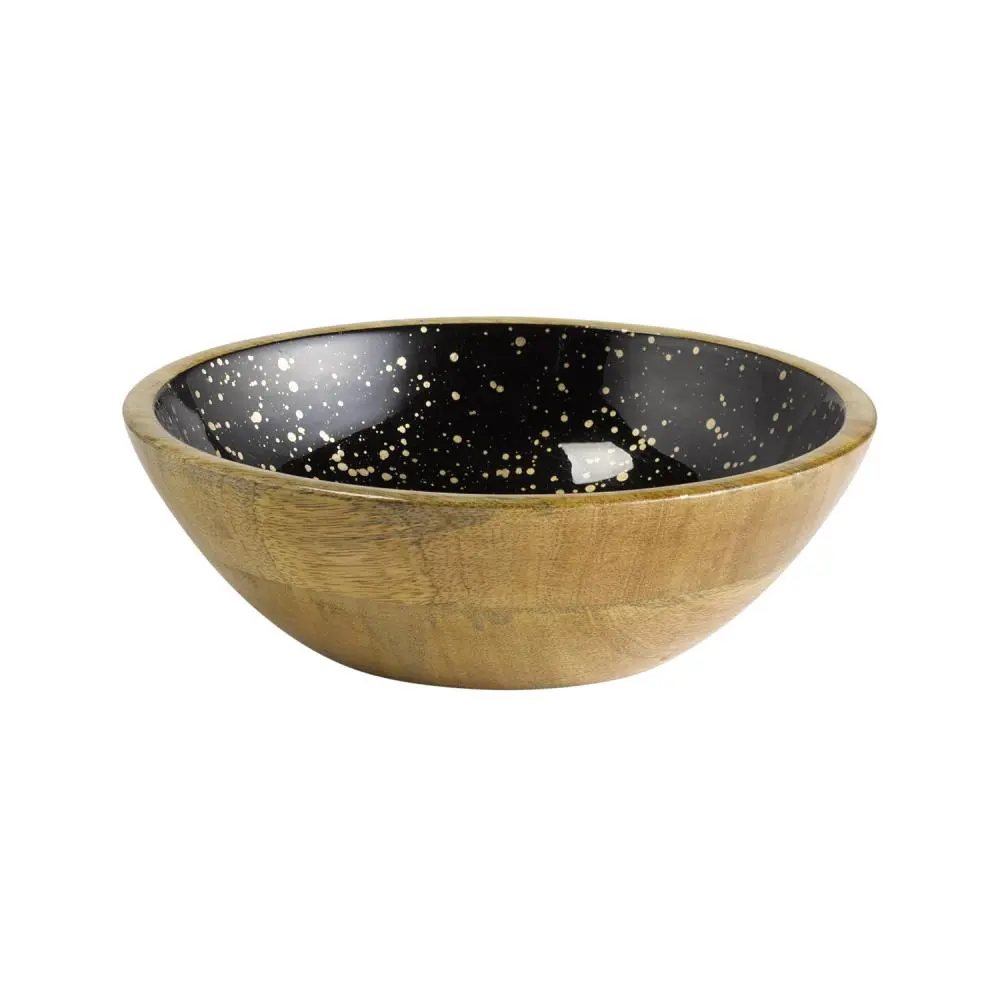 Ensaladera mango de madera negro 24x7,5 cm