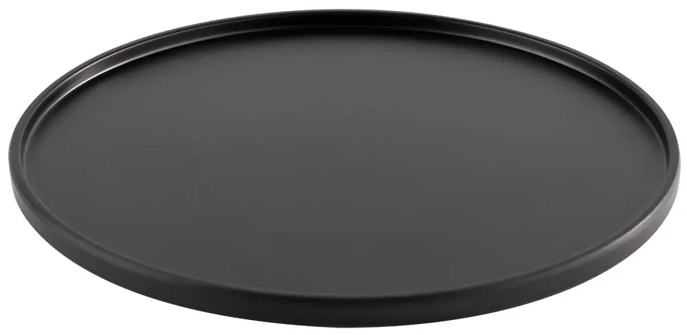 Plato de melamina negro 19 cm