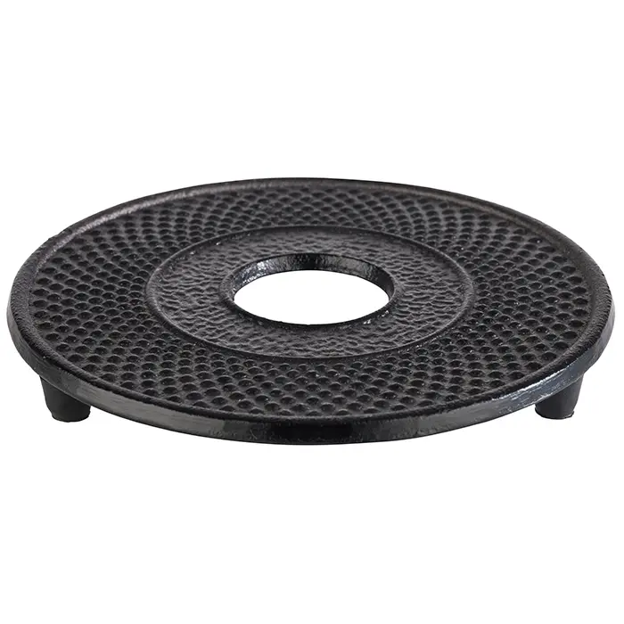 Soporte tetera fundición Asia negro 13,5 cm