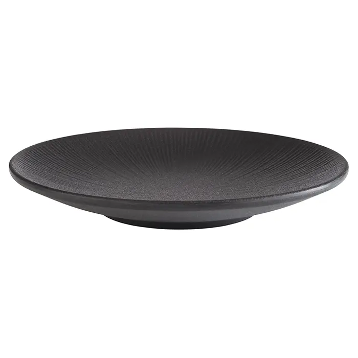 Plato Nero melamina negro 21 cm