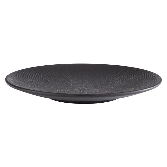 Plato Nero melamina negro 26 cm