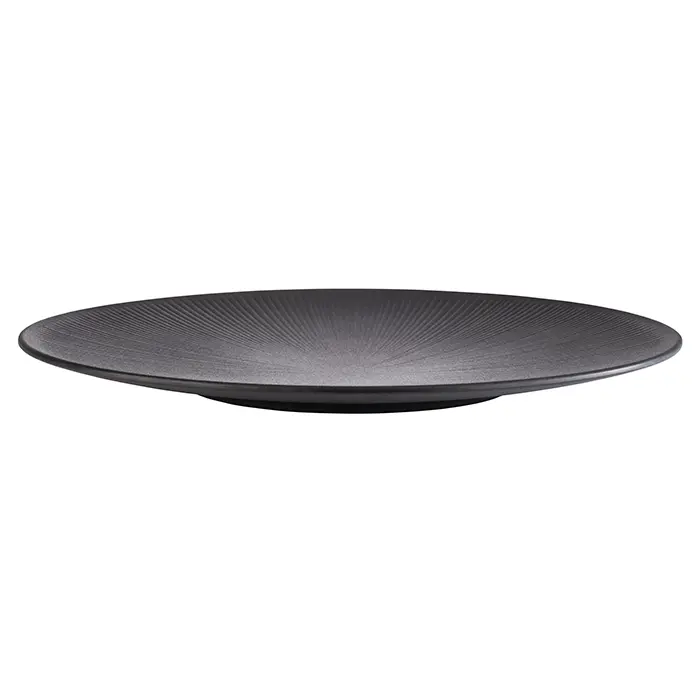 Plato Nero melamina negro 42 cm