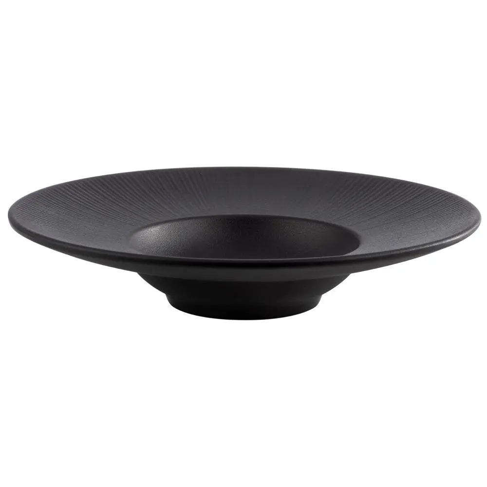 Plato pasta Nero melamina 29x6 cm