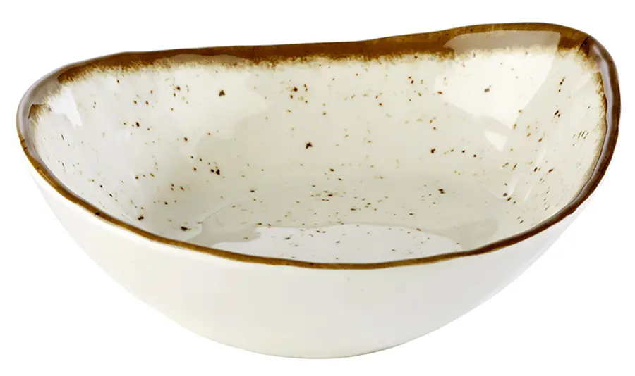 Ensaladera oval Stone Art melamina 23x19 cm