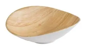 Ensaladera Bamboo Melamina Oval 17.5X15.5 Cm.