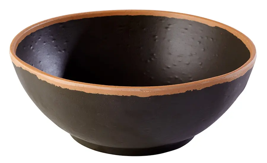 Ensaladera Crocker Melamina Marron 21X8 Cm.