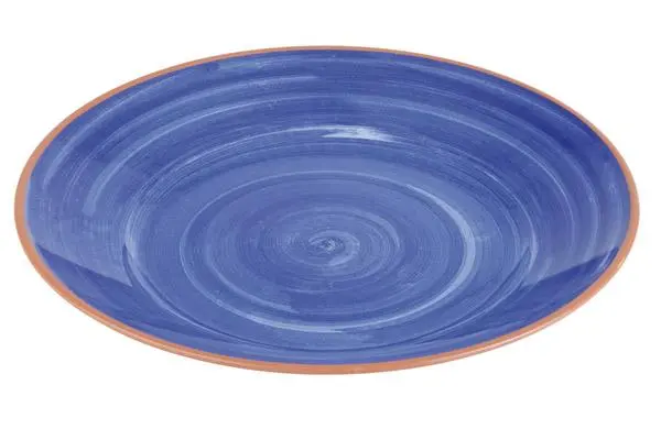 Plato buffet la Vida melamina azul 32x3,5 cm