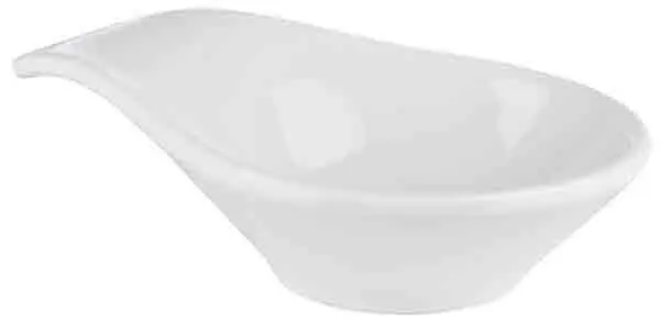 Bol Degustacion Mini Melamina Blanco 11,5X7,5X3 Cm.