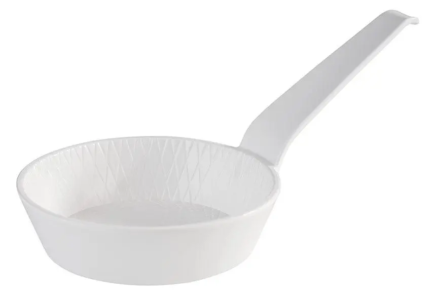 Bol degustación mini melamina blanco con mango 8,5x2,5 cm