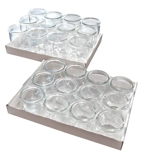 Tarro Weck sin tapa 6x5,5 cm 0,08 cl pack 12 unidades