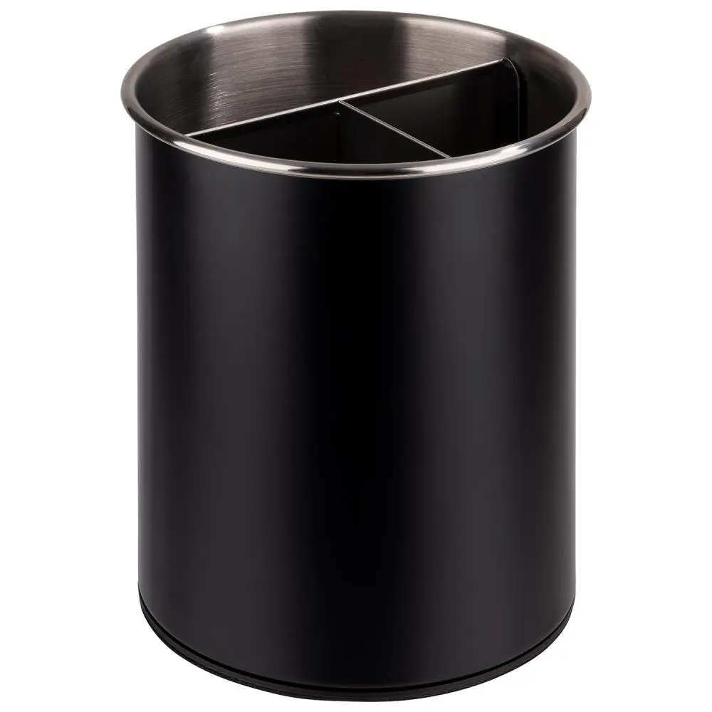 Dispensador cubiertos negro 16,5x13 cm