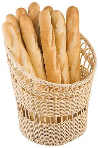 Cesta Rattan Baguette Redonda 35X42 Cm.