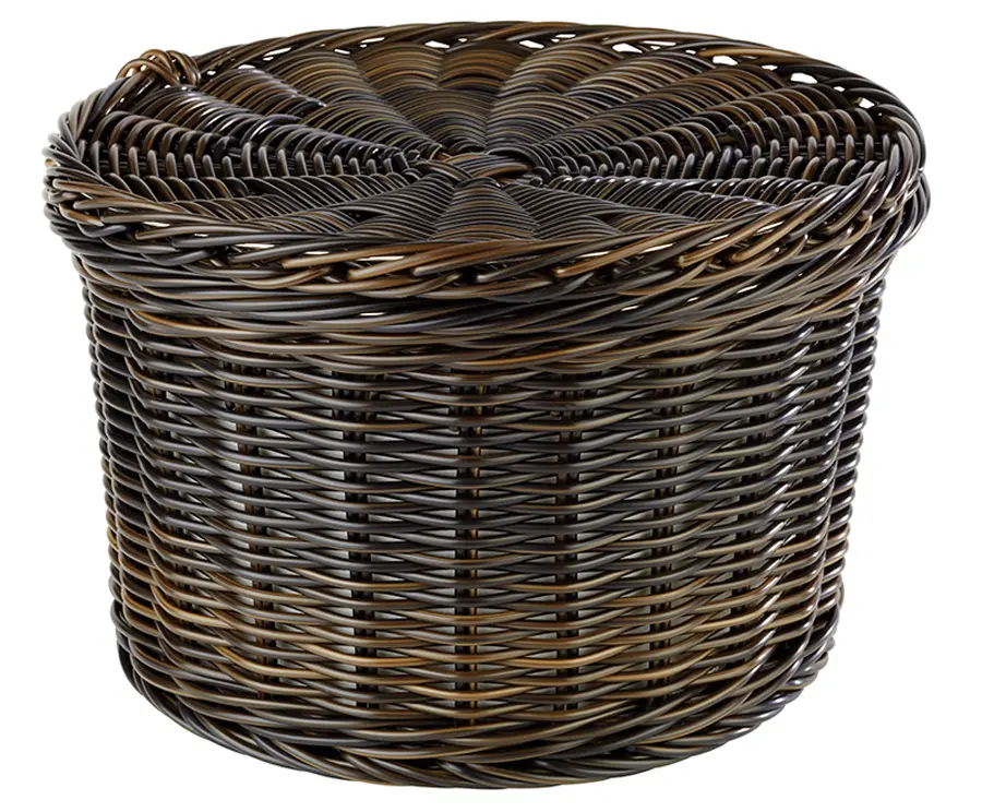 Cesta Huevos Rattan Bicolor 26 Cm.