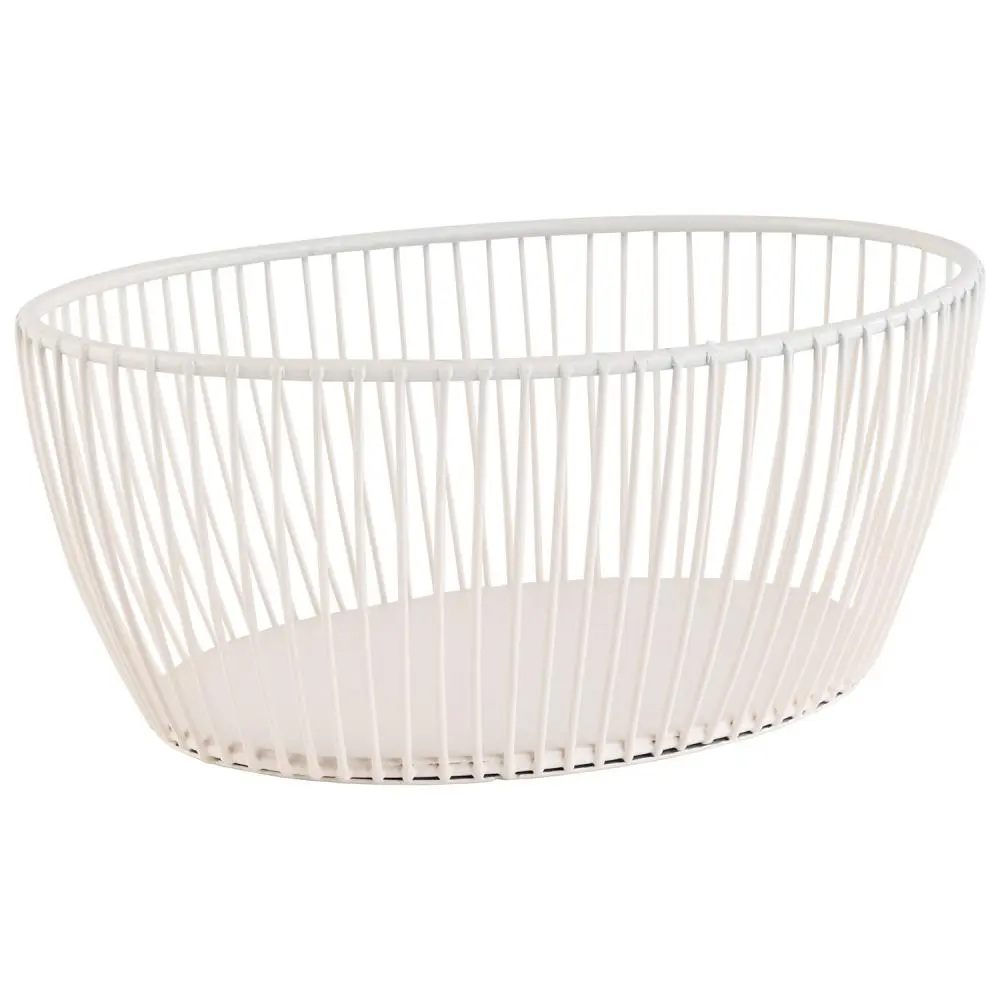 Cesta metálica blanca Svart 20x15 cm