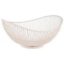 Cesta Oval Svart Metalica Blanca 29,5X25,5X13,5 Cm.