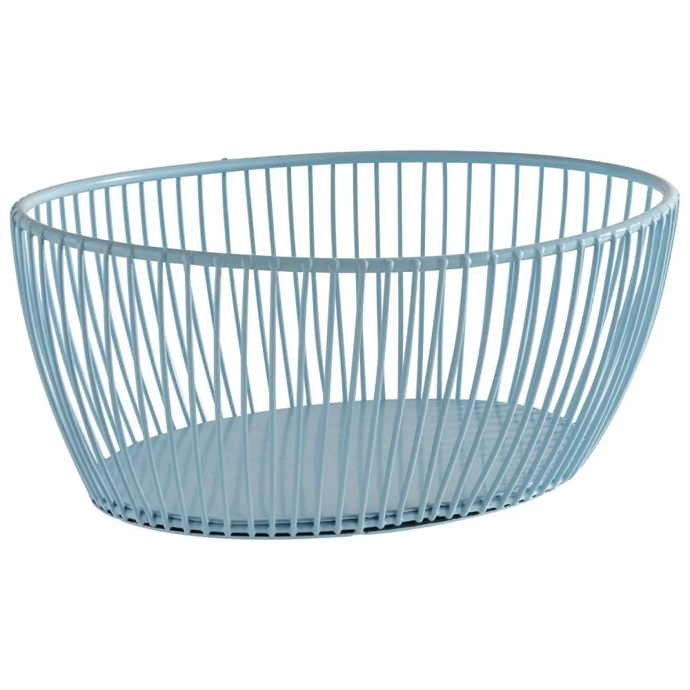 Cesta metálica Svart azul 20x15 cm