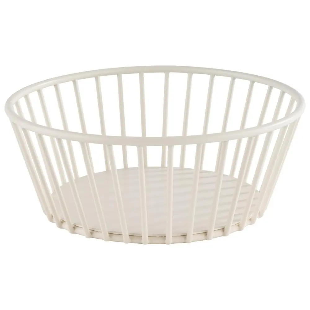Cesta metálica Urban blanca 17x7 cm