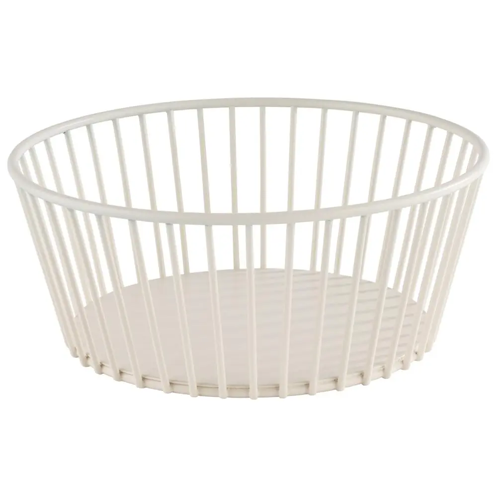 Cesta metálica Urban blanca 20x8,5 cm