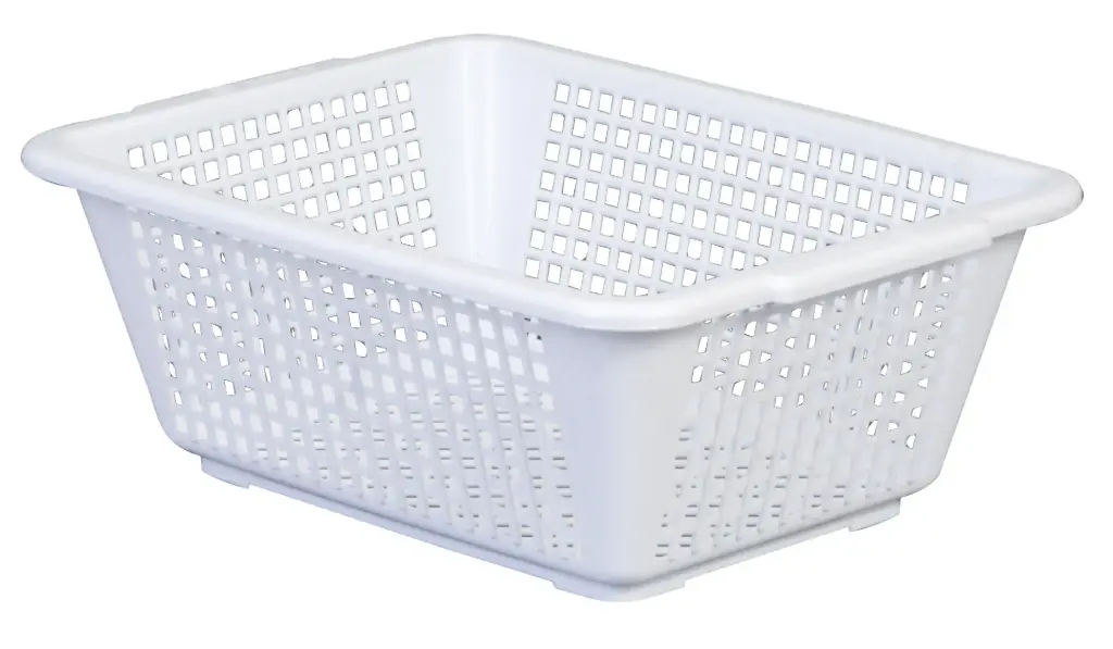 Cesta escurridora rectangular blanca 298x228x112 mm