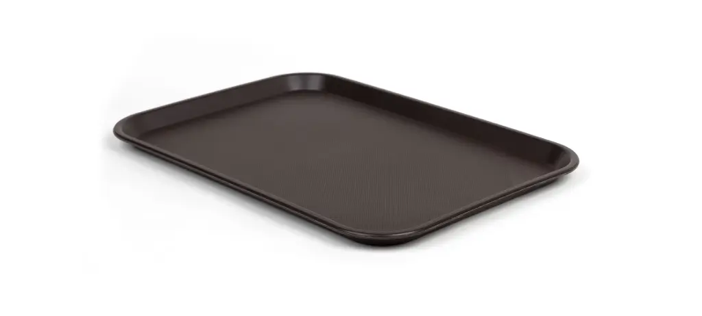 Bandeja fast food marrón 350x270x20 mm