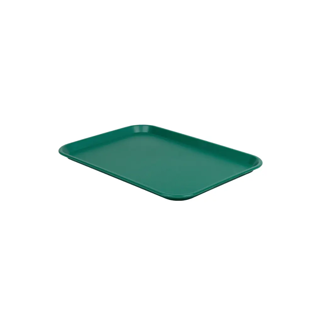 Bandeja fast food verde 350x270x20 mm