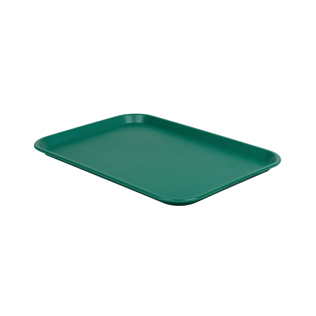 Bandeja Fast Food Verde 458X355X25 Mm.                           
