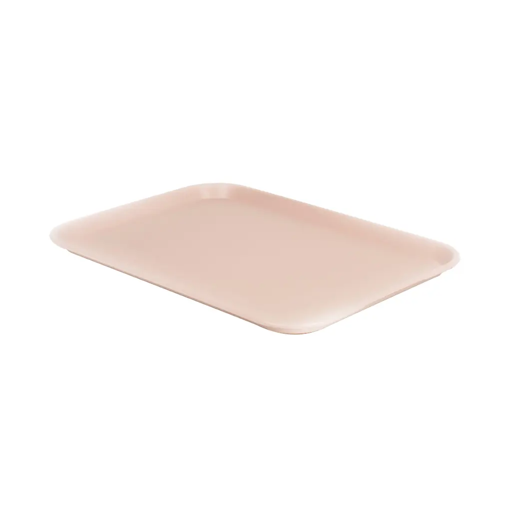 Bandeja Fast Food Beige 530X370X25 Mm.                           