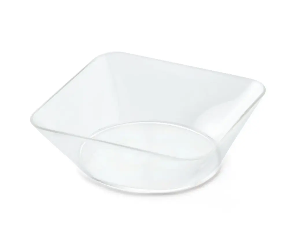Bol degustación PS 20 unidades. transparente 107x107x35 mm 25 cl