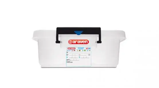 Cubeta manutención PP blanca con tapa 530x396x159 mm 30 l