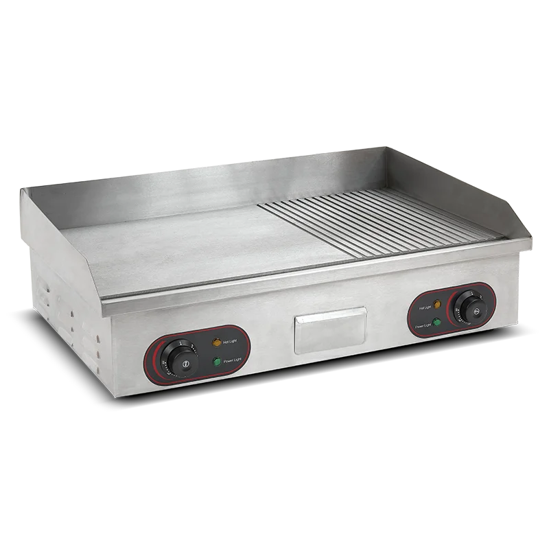 Fry Top liso / Ranurado 2200 W + 2200 W cm 73x40