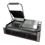 Plancha Grill Doble Placa Lisa (Abajo)/Ranurada (Arriba) 