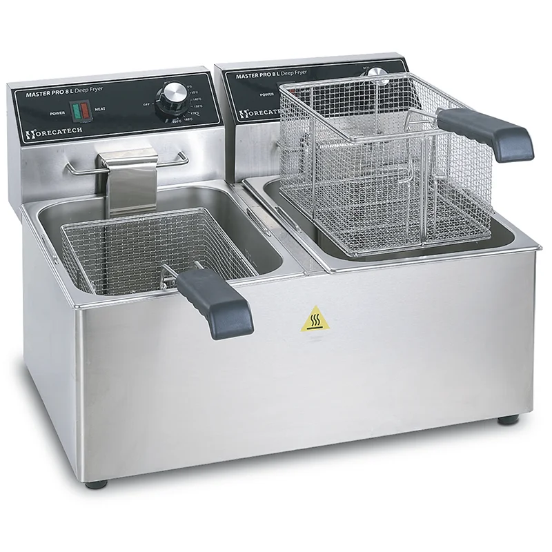 Freidora de 4 + 4 l 2500 W + 2500 W con Termostato Ego