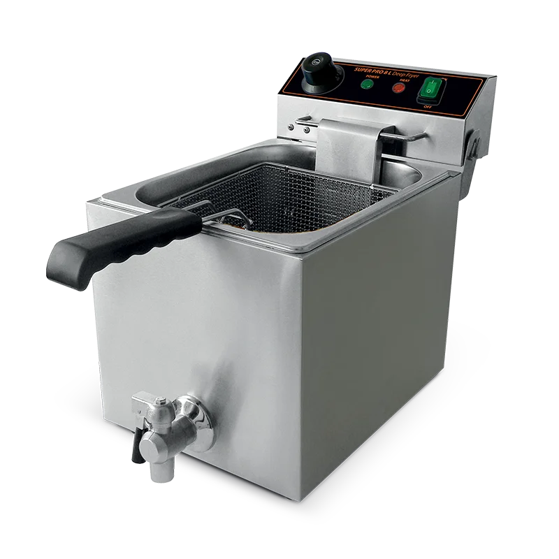 Freidora de 8 l con grifo de escarga 3300 W con Termostato Ego