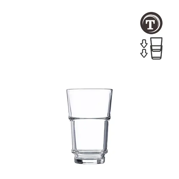 Vaso rocky stack alto apilable 30 cl