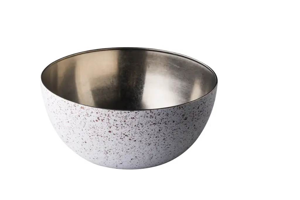 Ensaladera Vintage de acero inoxidable Puntos 30 cm