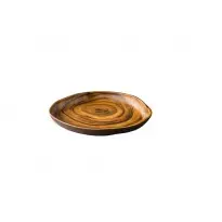 Plato Madera African 24X24,5X3 Cm.