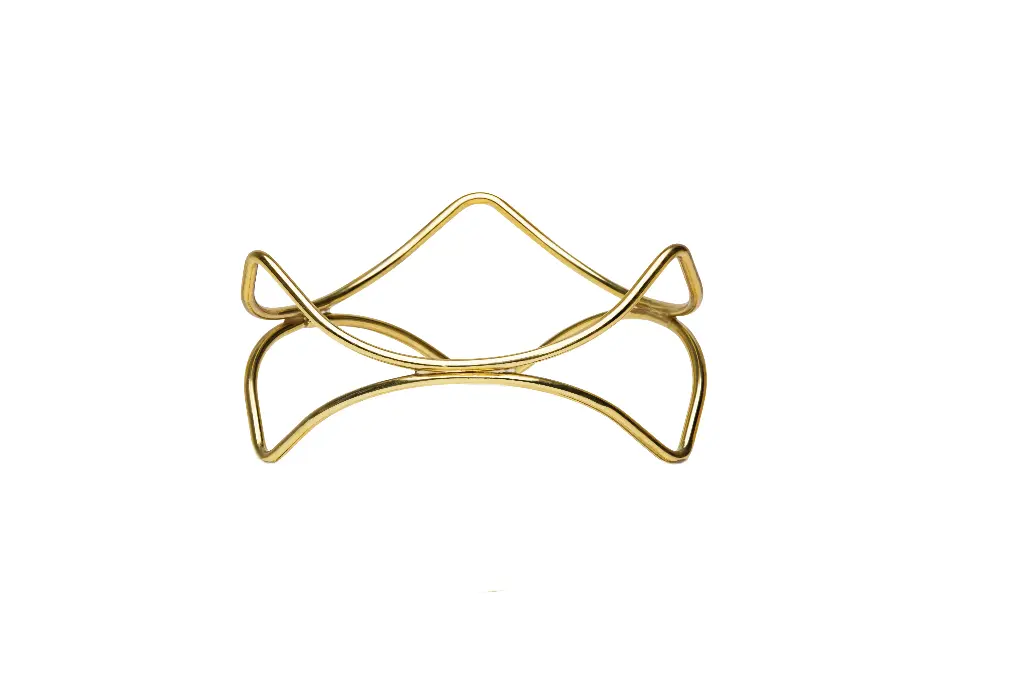 Pedestal buffet gold 21x21x10 cm