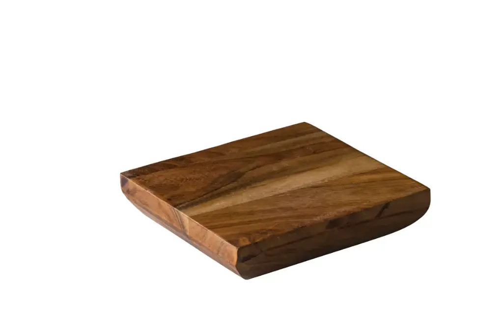 Plato degustación madera Oak cuadrado 14,4x4 cm