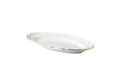 Fuente Oval Maria Theresa Filo Oro 26 Cm.
