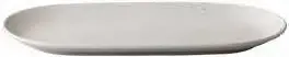 Fuente Oval Tinto Blanco Mate 30X15 Cm.