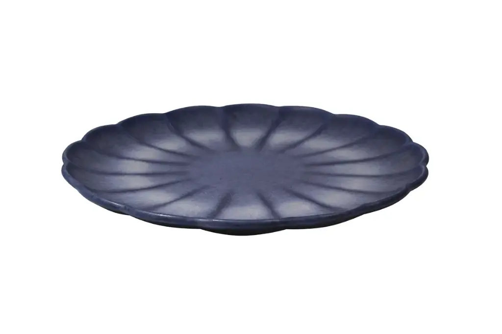Plato Flower azul 28 cm